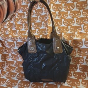 RARE FIND Vintage Christopher Kon black leather handled bag. Incredible shape!